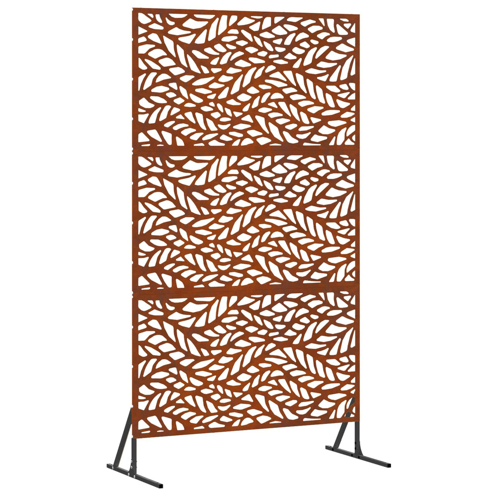 Écran de confidentialité gris 100 x 50 x 180 cm acier patiné