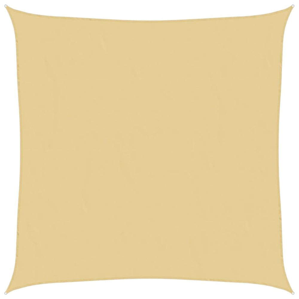 Voile d'ombrage sable 2x2 m 100 % polyester oxford