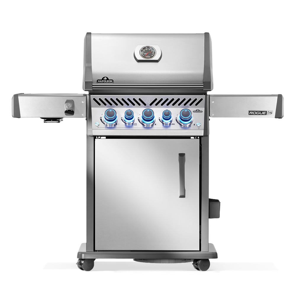 Barbecue à gaz rogue pro-s 425 + sizzle zone + brûleur arrière - inox