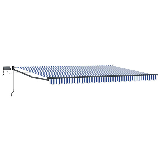 Store rétractable manuel avec leds 4 × 3 m