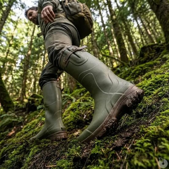 Bottes teamwood texas caoutchouc kaki réglables du 39 au 47