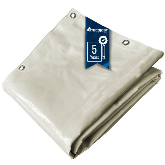 Bâche bois tecplast lp506bo 2,5x3,5 m - blanc crème - garantie 5 ans