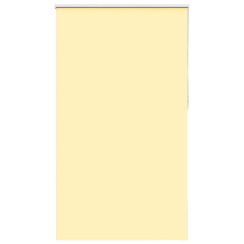 Store enrouleur occultant jaune largeur du tissu 126,6 cm