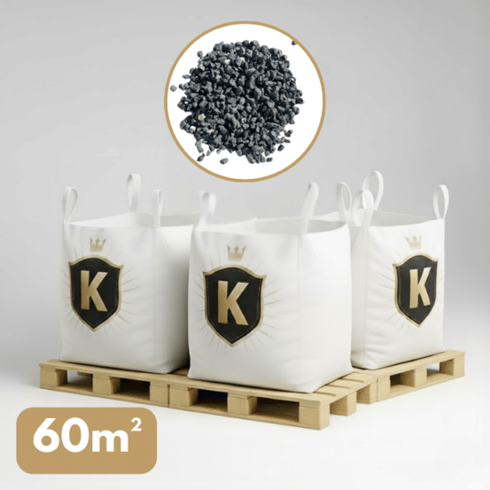 Gravier marbre vert 12/16 mm – pack 3 big bag +/- 1,5t – 60 m²