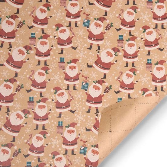 Papier cadeau de noël - père noël