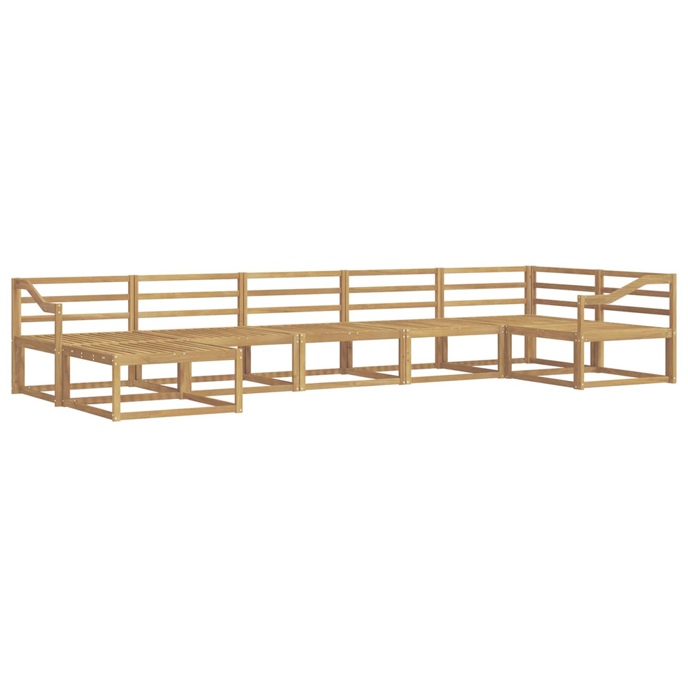 Ensemble de canapés d'extérieur 7 pcs blanc