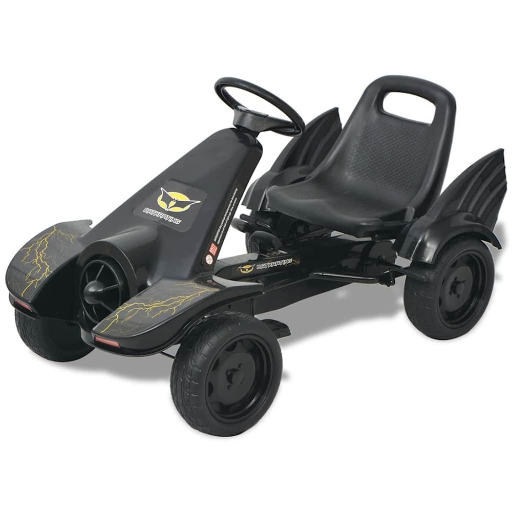 Kart à pédale avec siège ajustable noir
