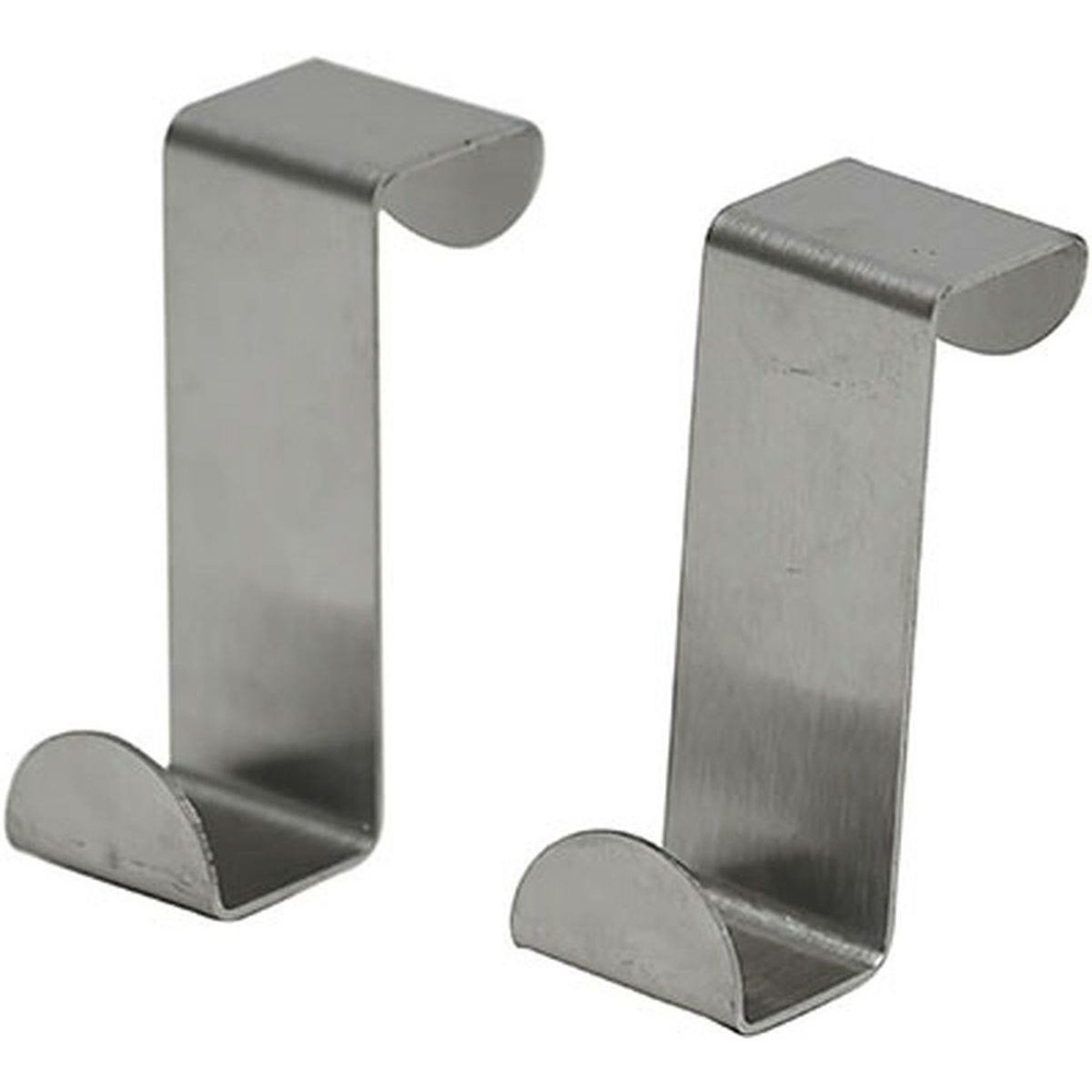 Set 2 petites pateres acier inoxydable a suspendre - chrome