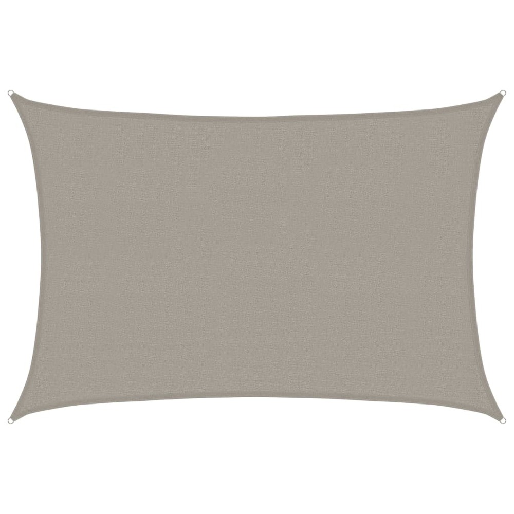 Voile d'ombrage 160 g/m² rectangulaire gris clair 2,5x3,5m pehd
