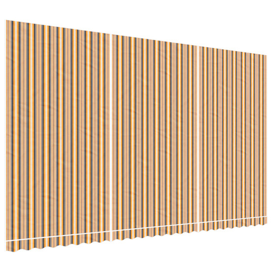 Tissu de remplacement pour auvent rayures multicolores 6x3,5 m