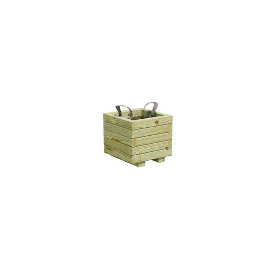 Bac a fleurs carre en bois 16l