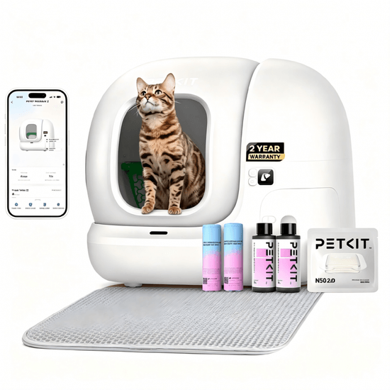 Puramax 2 robot litière automatique pour chat - pack premium