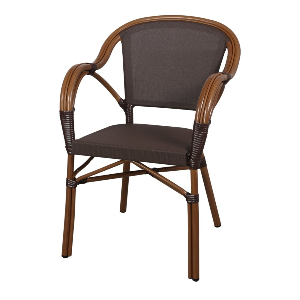 Chaise d’extérieur avec un style bistrot - modèle 039 - marron