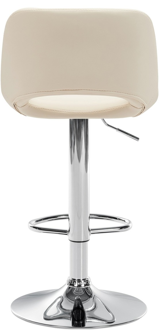 Tabouret de bar camden simili cuir chromé