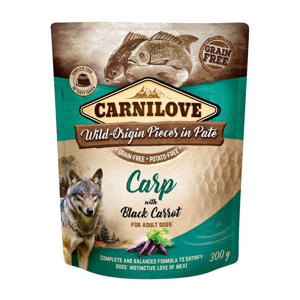 Carnilove - pâtées sans céréales carpe pour chien 300g