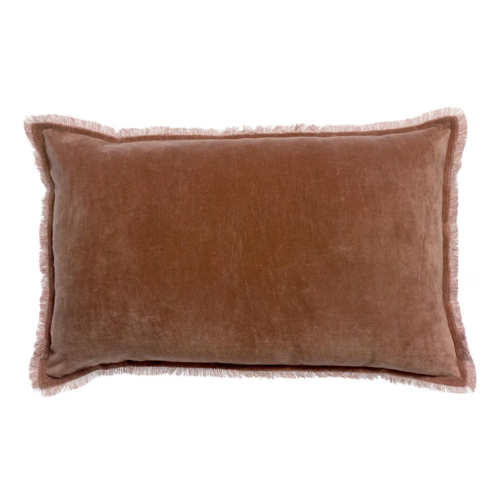Coussin uni fara bois de rose 40 x 65 cm