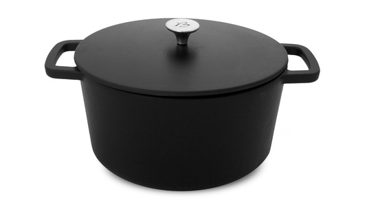 Cocotte ronde - fonte - couvercle - black design - baumalu