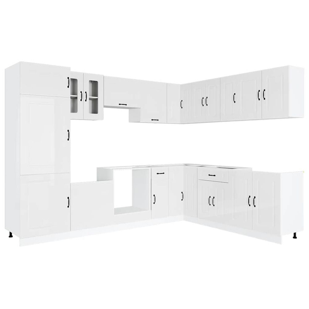 Ensemble d'armoires de cuisine 14 pcs kalmar bois d'ingénierie