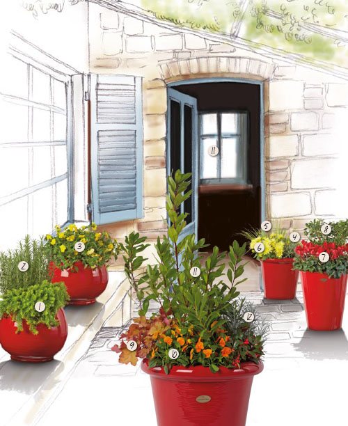 Aménagement entrée du sud authentique