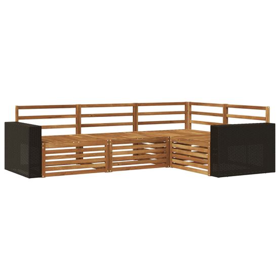 Ensemble de canapés d'extérieur 4 pc naturel