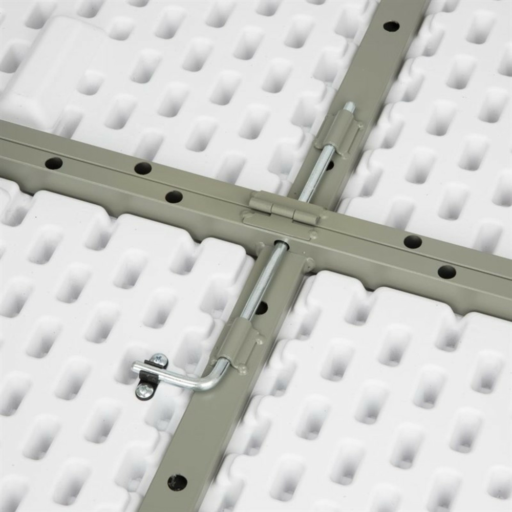 Table ronde pliable au centre blanche 1530 mm - bolero