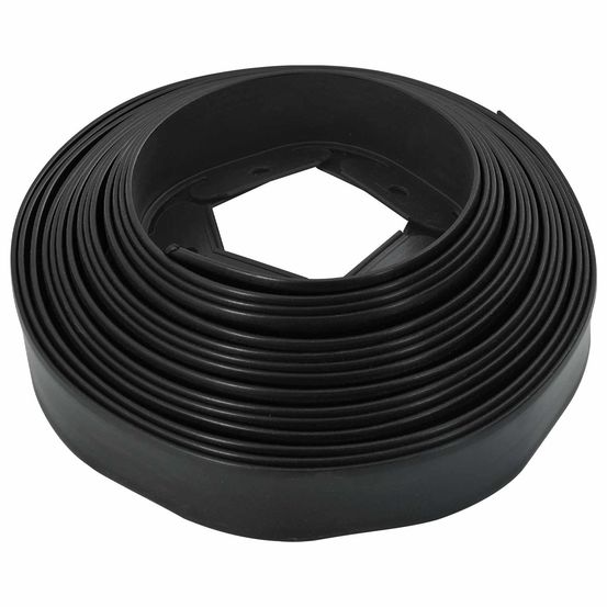 Bordures de pelouse noir 3000 x 4 x 5 cm plastique