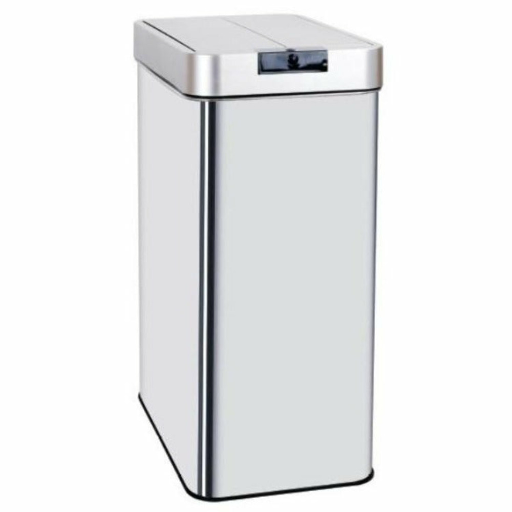 Poubelle de cuisine automatique silverlake argent acier inoxydable 60l