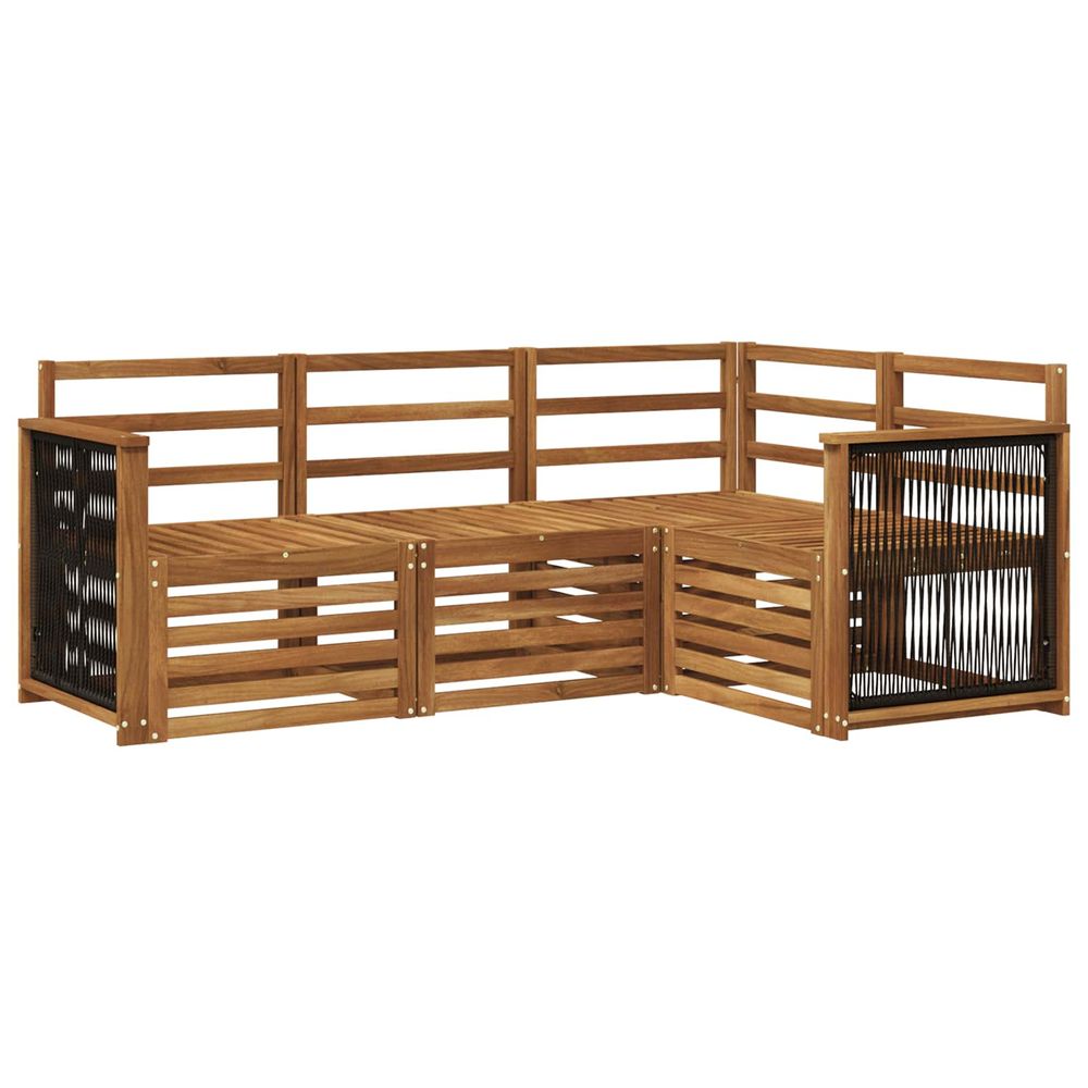 Ensemble de canapés d'extérieur 4 pc polyester