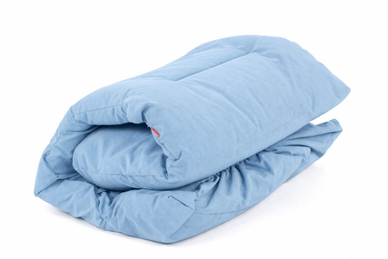Coussin moelleux pour relax FIESTA - en oléfine Bleu ciel L.124xl.65cm