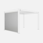 Store blanc pour pergola bioclimatique – triomphe – 3m. Aluminium et textilène