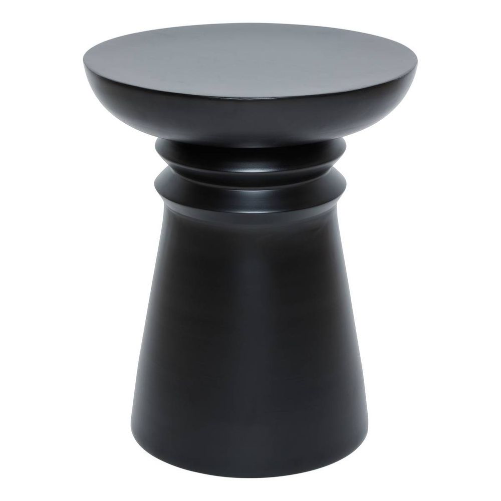 Table d'appoint jaya ronde d.38cm noir
