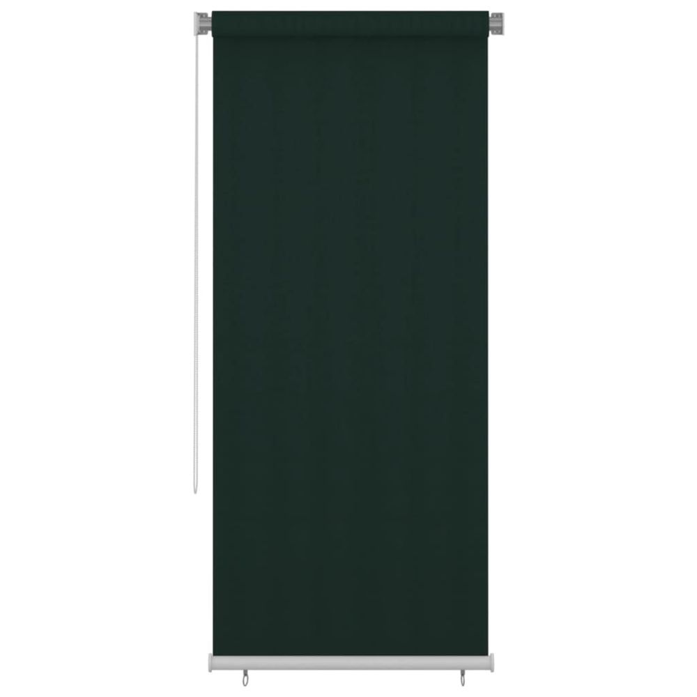 Store roulant d'extérieur 100x230 cm vert foncé pehd