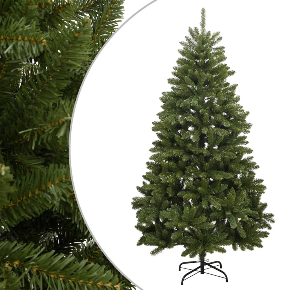 Sapin de noël artificiel à charnières avec support vert 180 cm