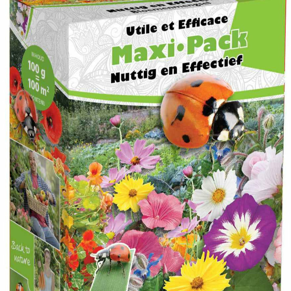 Graines de fleurs pour potager en mélange - 100 m² - le sachet de graines / 100g pour ±100m²