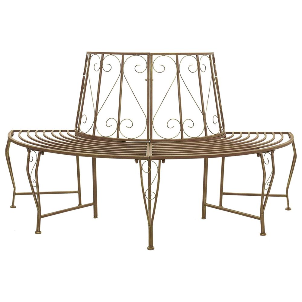Banc d'arbre 4-nombre de places 160 x 80 x 89 cm acier