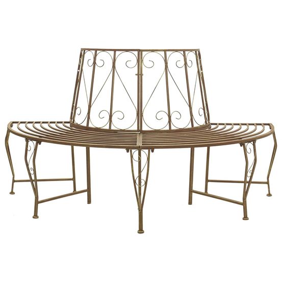 Banc d'arbre 4-nombre de places 160 x 80 x 89 cm acier