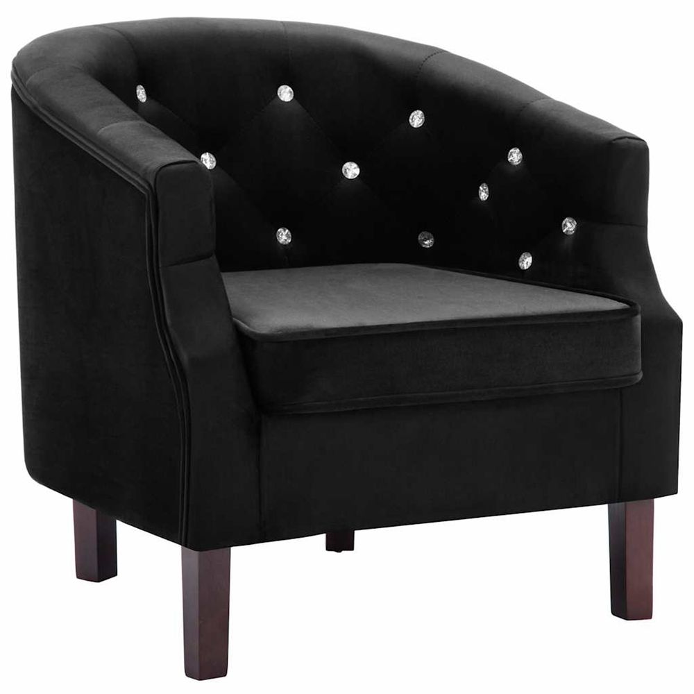 Fauteuil Noir Velours