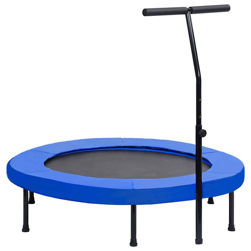 Trampoline de fitness avec poignée et coussin de sécurité 122cm