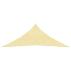 Parasol en pehd triangulaire 5x5x5 m beige