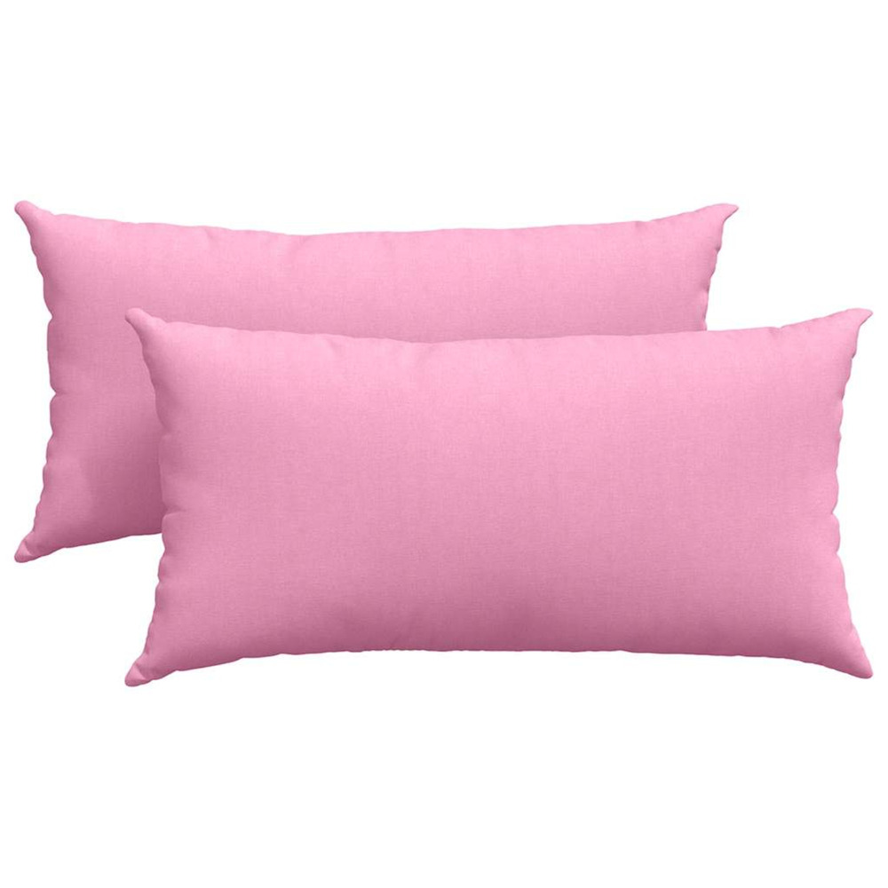 Coussins de canapé 2 pcs rose 80 x 40 cm tissu