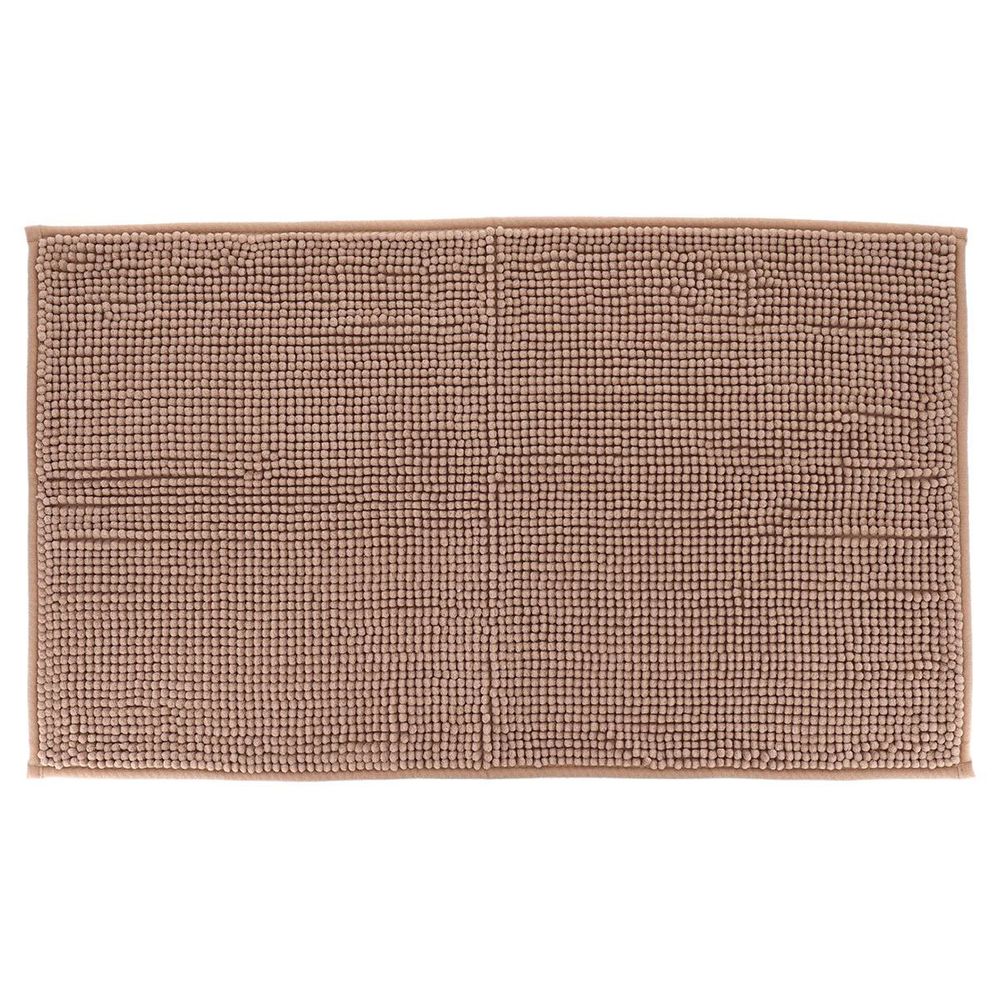 Tapis microfibre boules uni 45x75cm - cappuccino