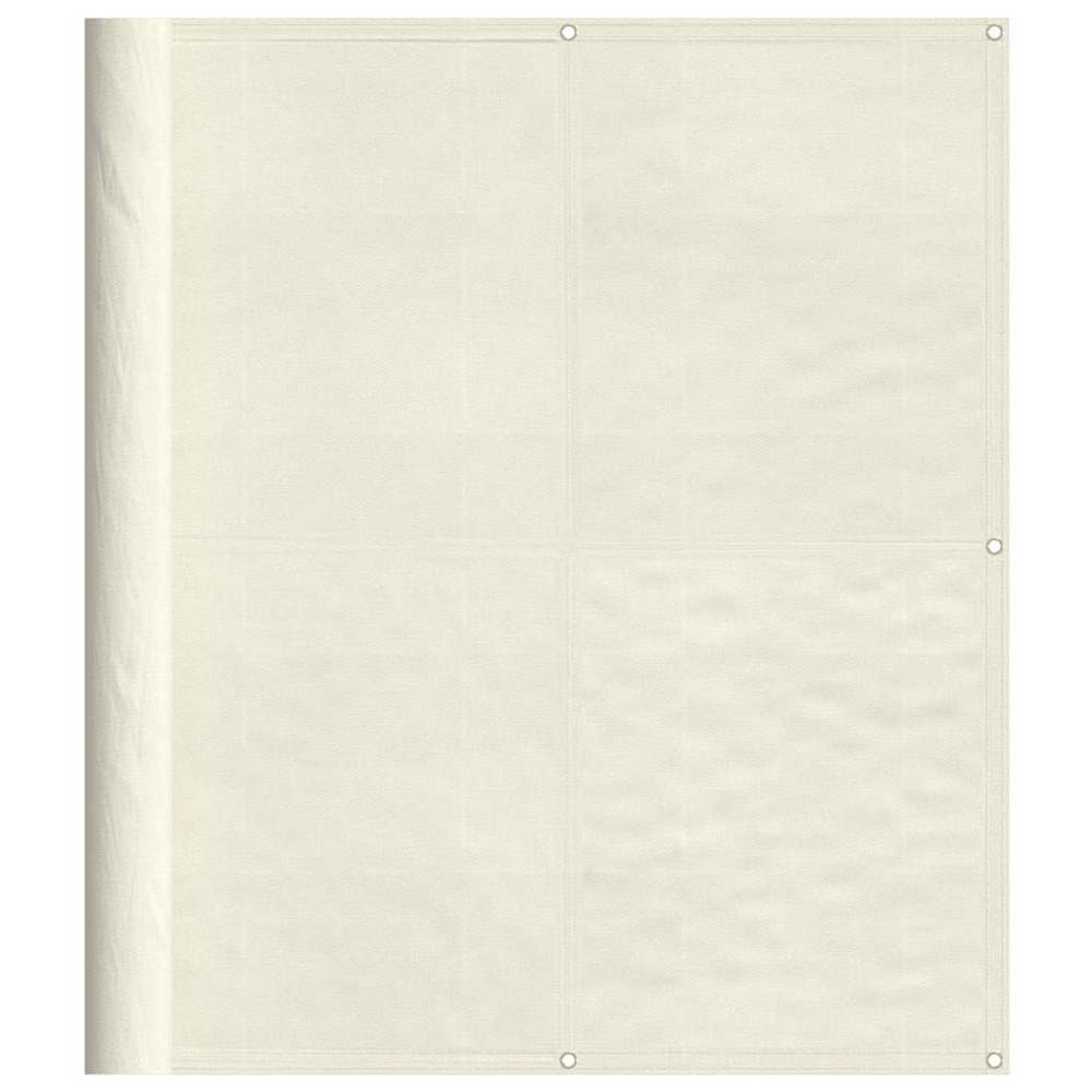 Écran de balcon crème 120x1000 cm 100% polyester oxford