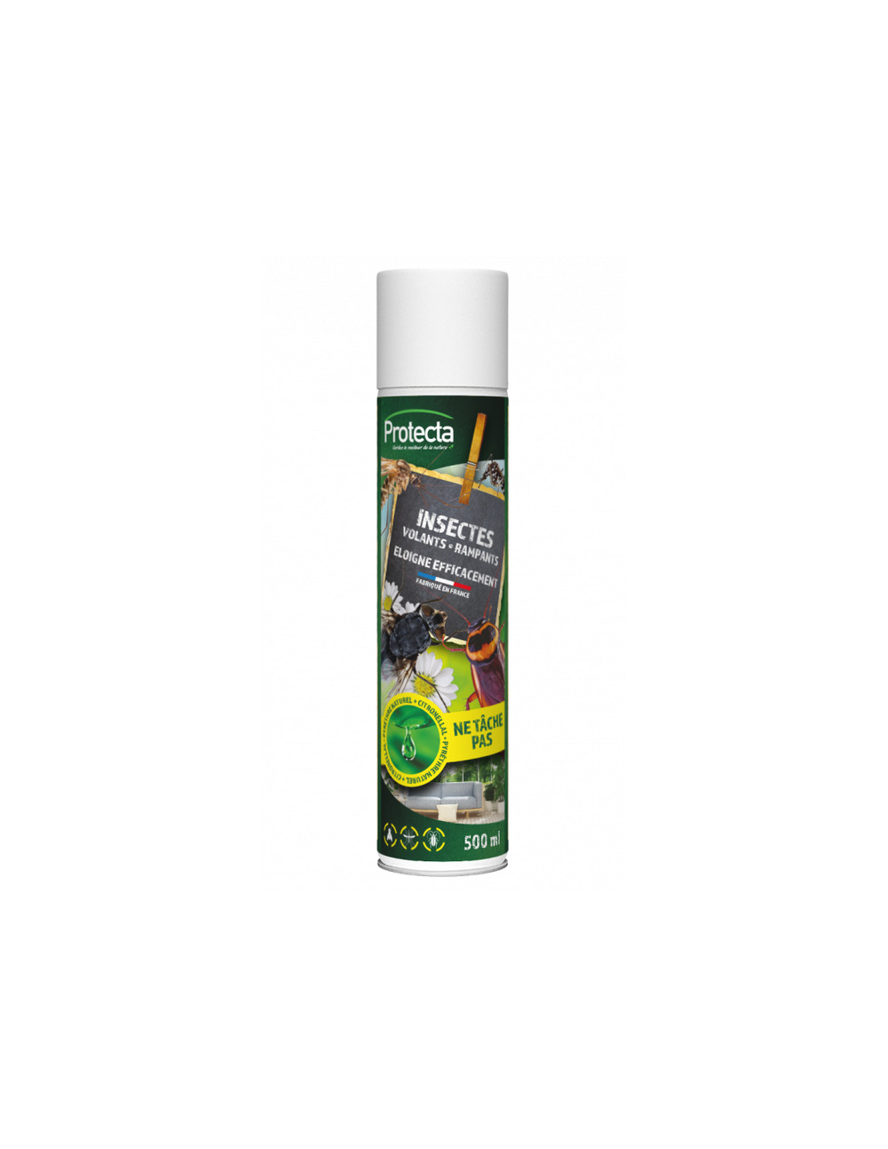 Anti insectes volants et rampants aérosol 500ml tp19 - protecta
