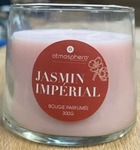 Bougie parfumée "izor" en verre d10cm rose