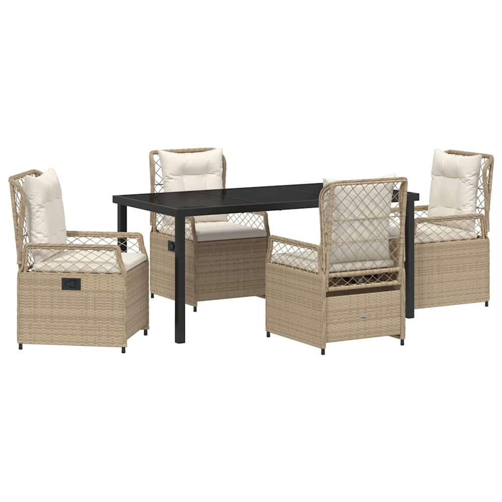 Ensemble de salle à manger pour jardin 5 pcs