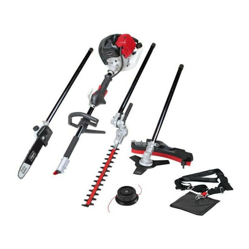 Debroussailleuse thermique 4 en 1 scheppach 52cc debrousailleuse, elagueuse, taille-haies, coupe-bordures