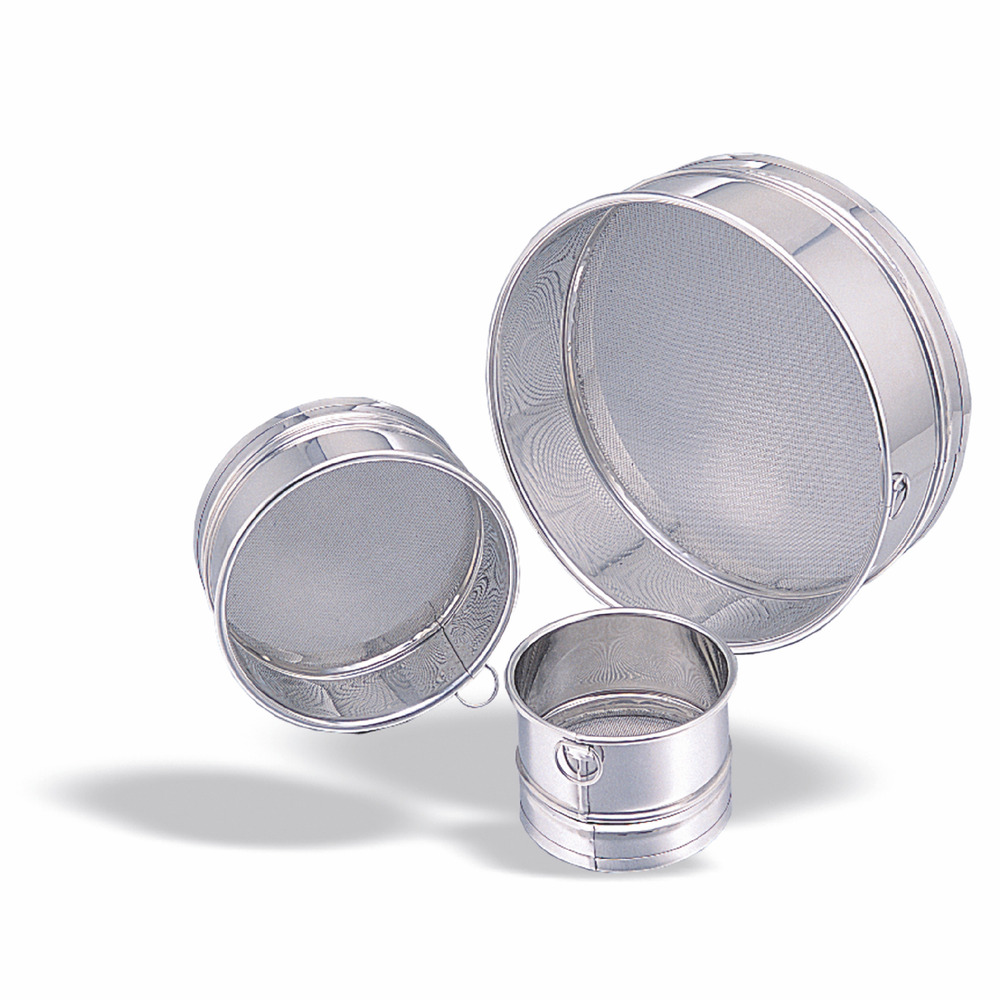 Tamis à farine en inox mailles larges 2 mm - ø 30 à 35 cm - pujadas