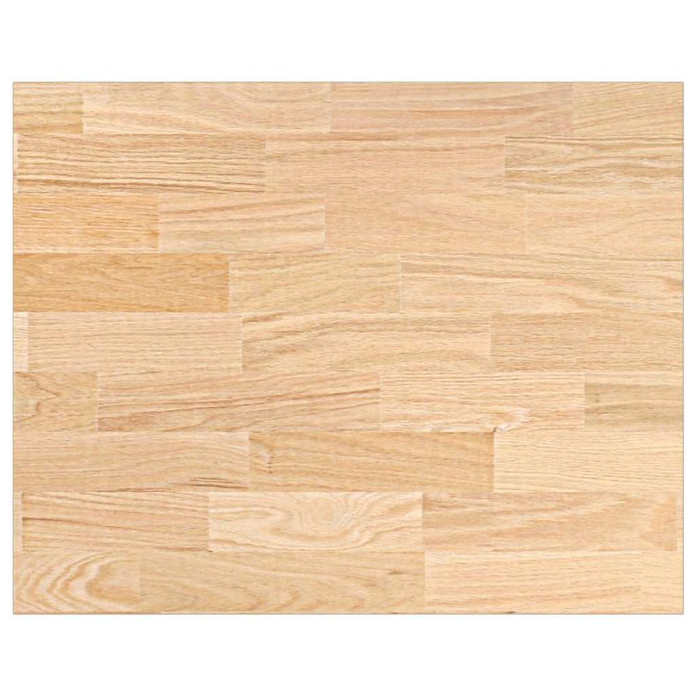 Plan de travail de cuisine bois de chêne massif rectangulaire