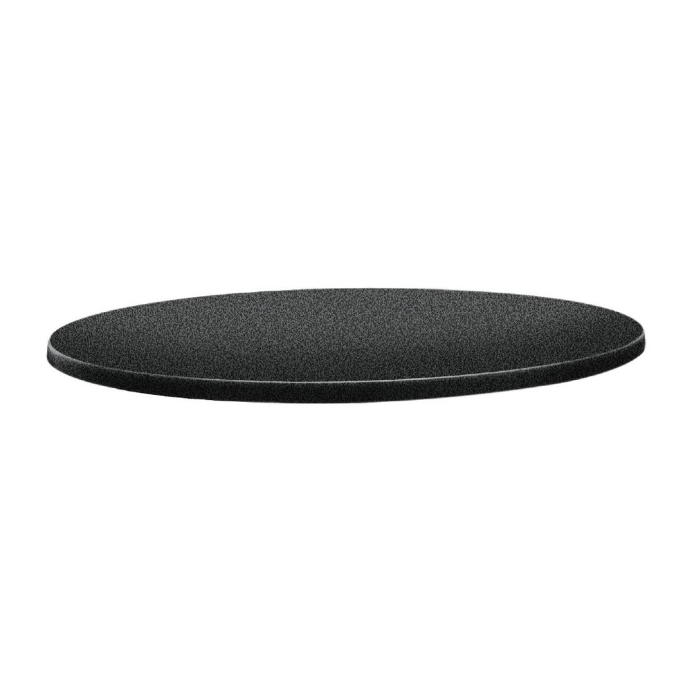 Plateau de table rond anthracite 70cm - topalit