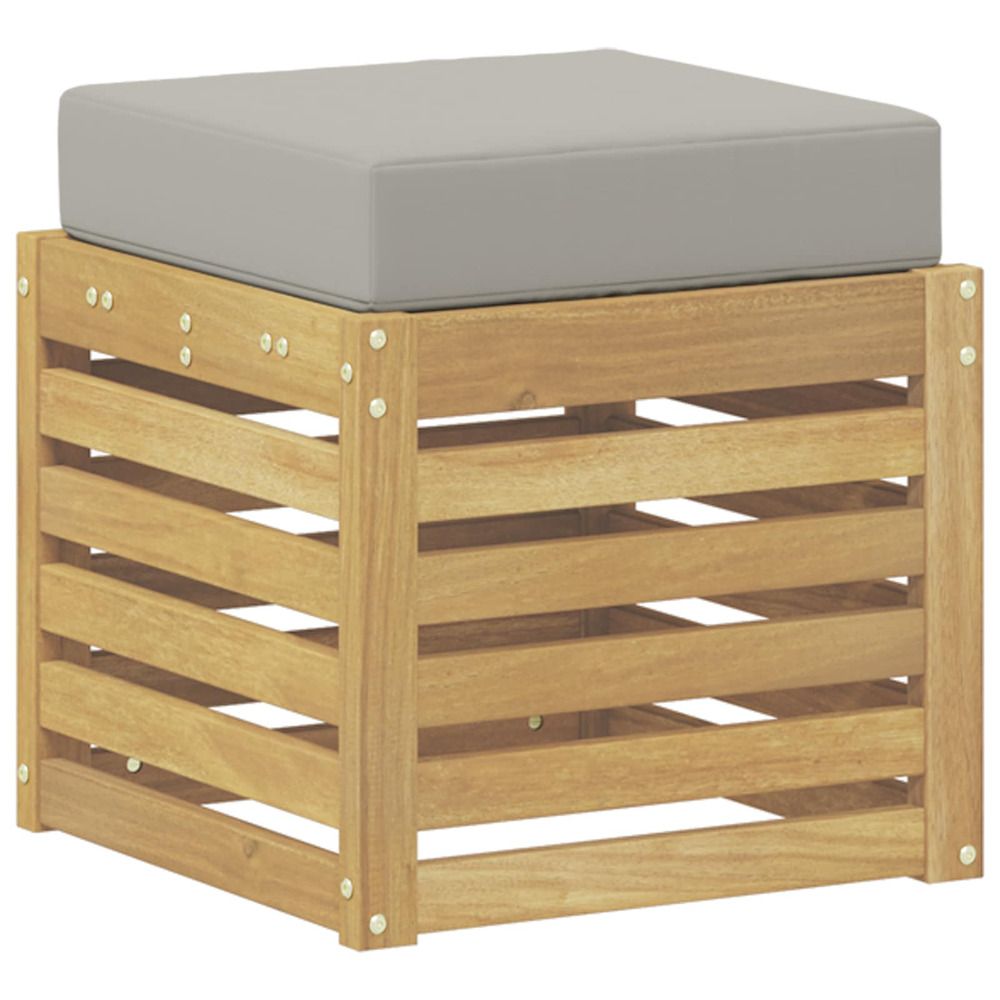 Banc de jardin bois d'acacia massif blanc
